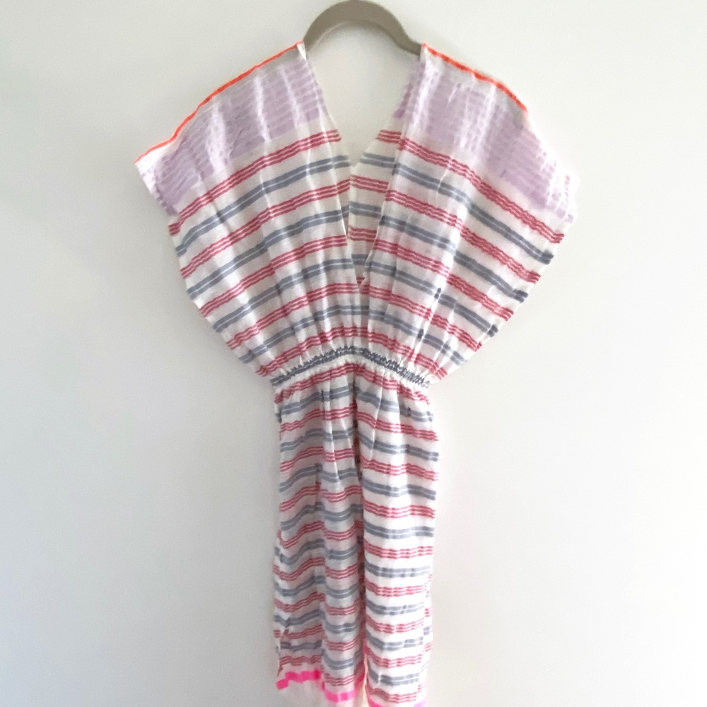 LEMLEM Double V Neck Cover Up Dress